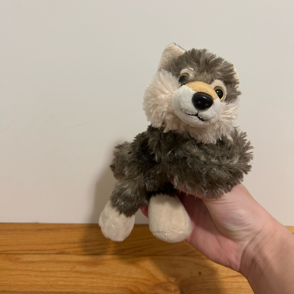 Wild Republic Wolf Slap Bracelet Hugger Plush Stuffed Animal 8"